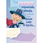 Karnet okolicznościowy z kopertą 22 x 15 cm W dniu urodzin