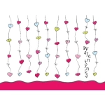 Valentinstagskarte mit Umschlag