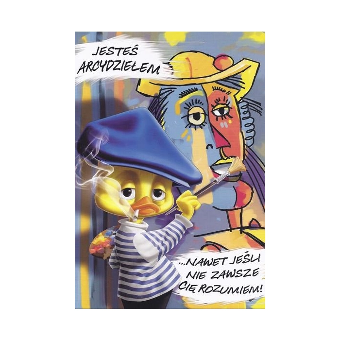 Karnet okolicznościowy Funny Duck z kopertą