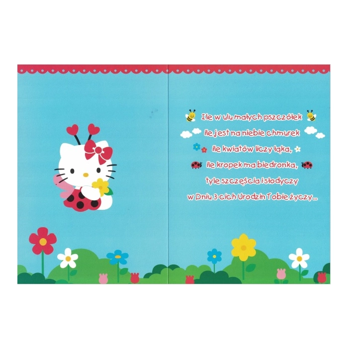 Karnet Hello Kitty z kopertą