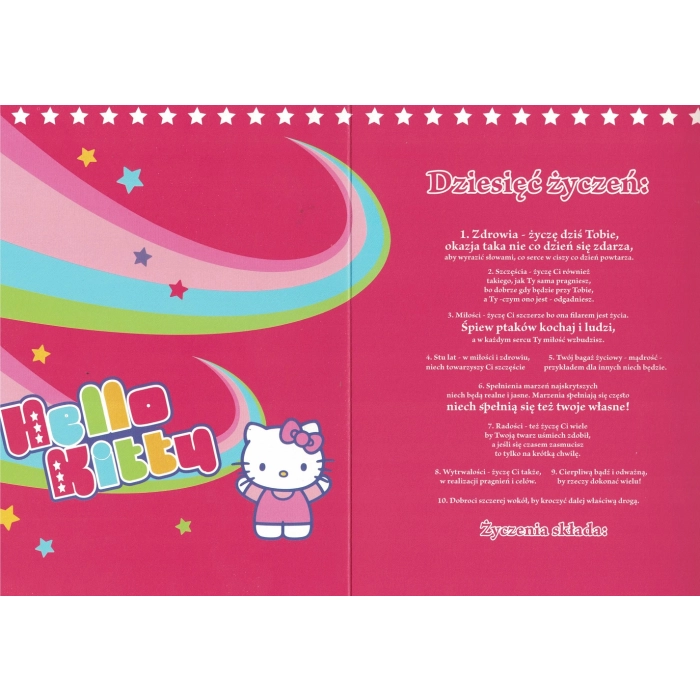 Karnet Hello Kitty z kopertą