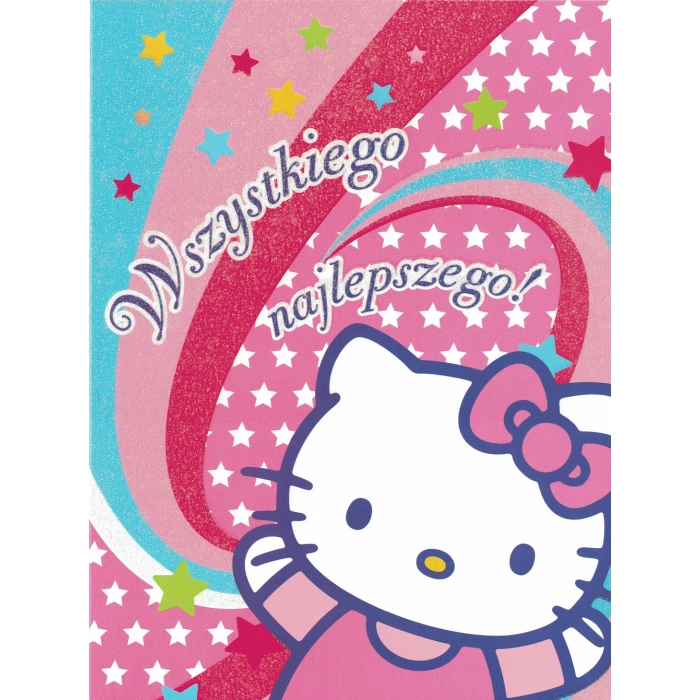 Přání Hello Kitty s obálkou