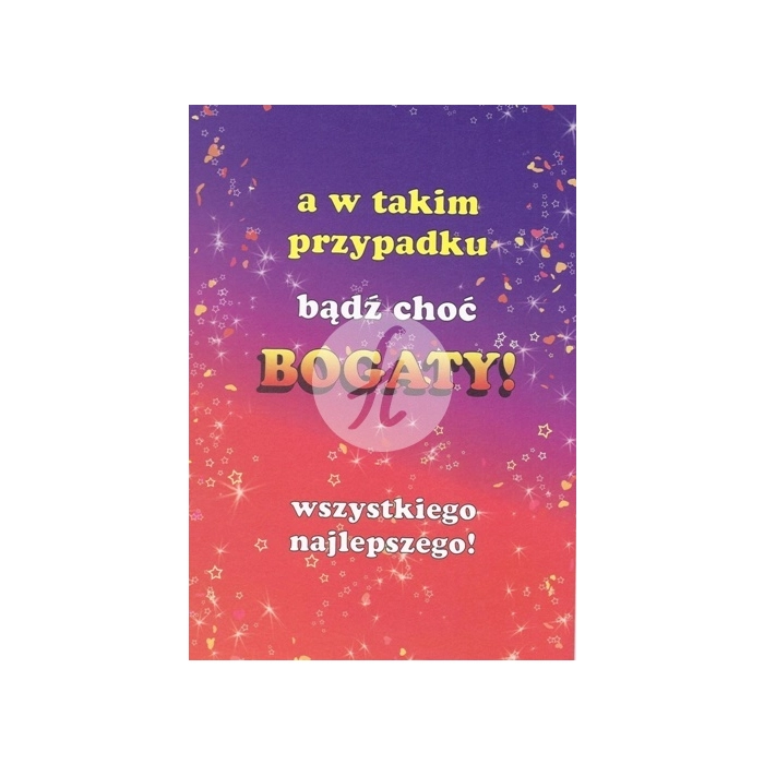 Karnet okolicznościowy z kopertą 22 X 15 - SUPER PROMOCJA