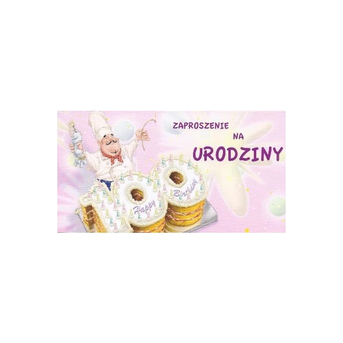 Zaproszenie na urodziny 10 sztuk - PROMOCJA!