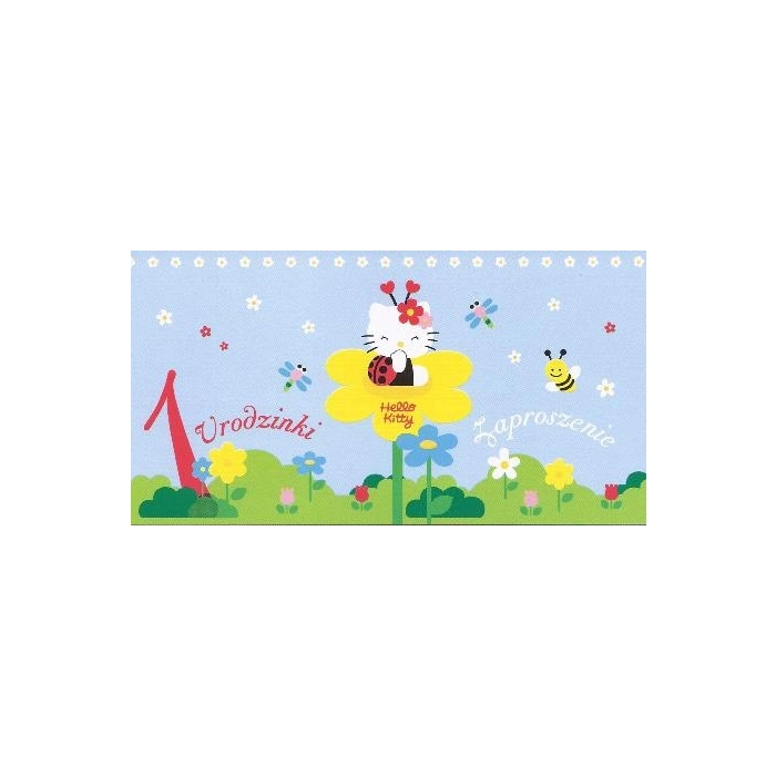 Zaproszenie Hello Kitty 10 sztuk