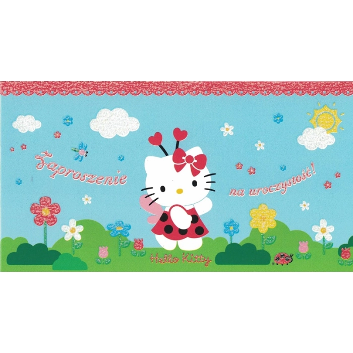 Zaproszenie Hello Kitty 10 sztuk
