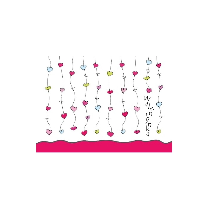 Valentinstagskarte mit Umschlag