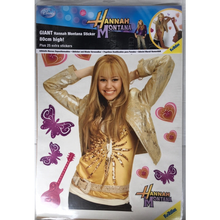 Riesige Hannah Montana Dekorationsaufkleber - letzte Stücke