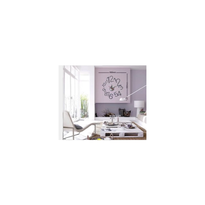 DIY Wall Clock with Sticker