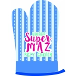 Fartuch + rękawica Uwaga Super mąż przy garach