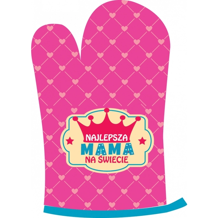 Apron + glove The best mother in the world PL