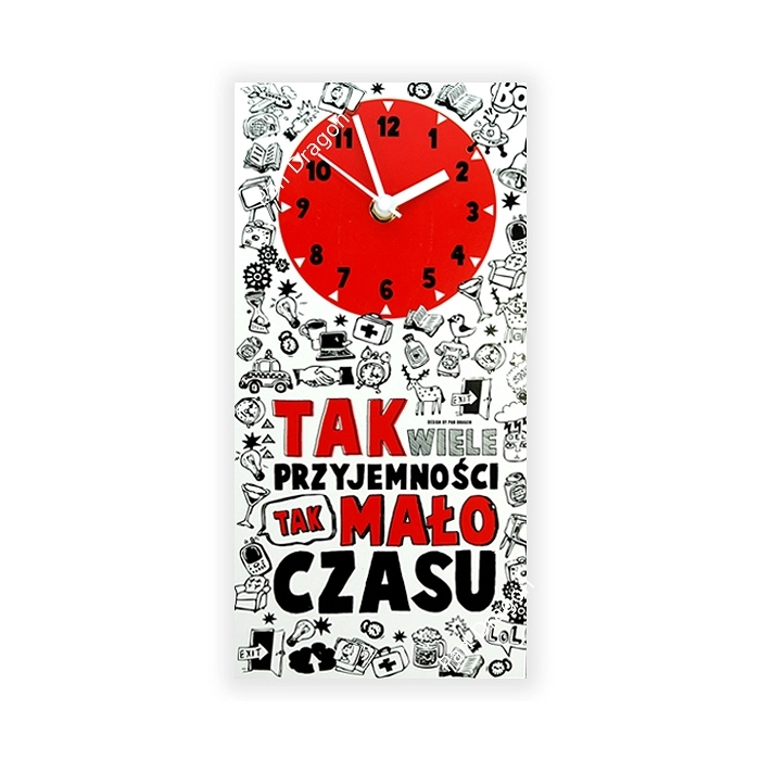 Nástěnné hodiny - Tolik potěšení, tak málo času
