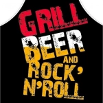 Fartuch + rękawica Grill Beer & Rock'n'roll