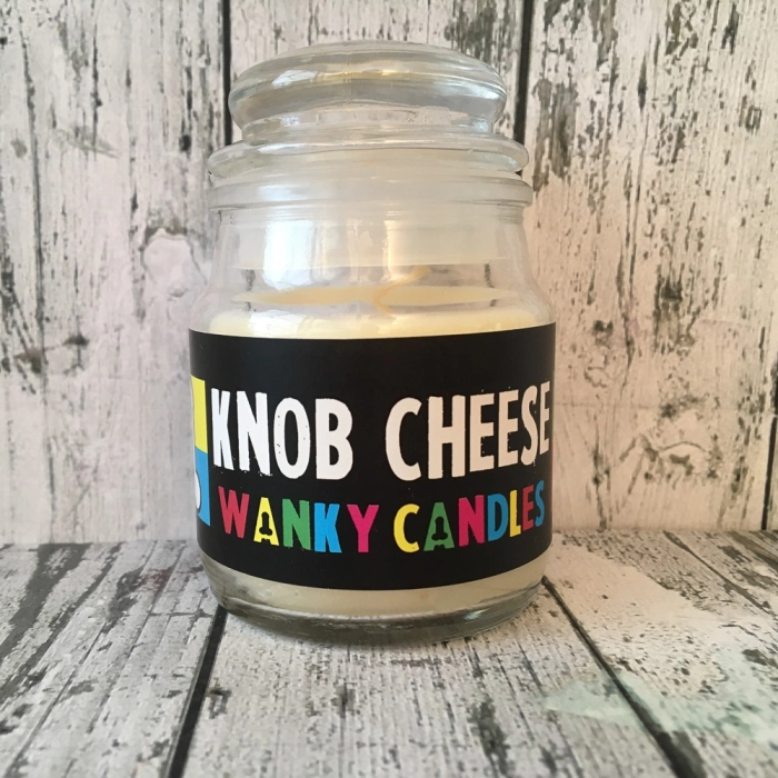 Pachnąca świeczka w słoiczku - Wanky Candles Knob Cheese
