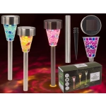 Solární mozaiková zahradní lampa LED - 3 kusy