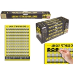 Plakat zdrapka - 100 dni Fitness challenge