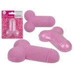 Penis-shaped bath ball