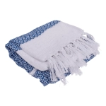 Ręcznik fouta niebiesko-biały 80x170 cm