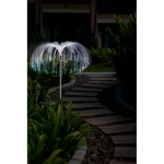 Solar-Gartenbrunnen mit farbigen LEDs