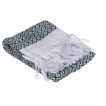 Ręcznik fouta zielono-biały 45x70 cm
