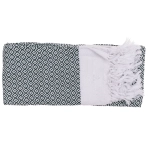 Ręcznik fouta zielono-biały 80x170 cm