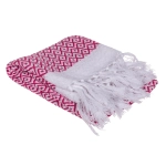 Ręcznik fouta różowo-biały 45x70 cm