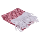Ręcznik fouta czerwono-biały 45x70 cm