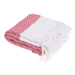 Ręcznik fouta czerwono-biały 80x170 cm