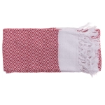 Ręcznik fouta czerwono-biały 80x170 cm