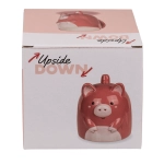 Inverted head cup - pink pig, 12 x 14 cm