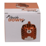 Inverted head mug - tiger 12 x 14 cm