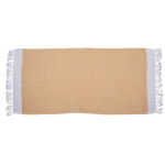 Yellow and white fouta towel 80x170 cm