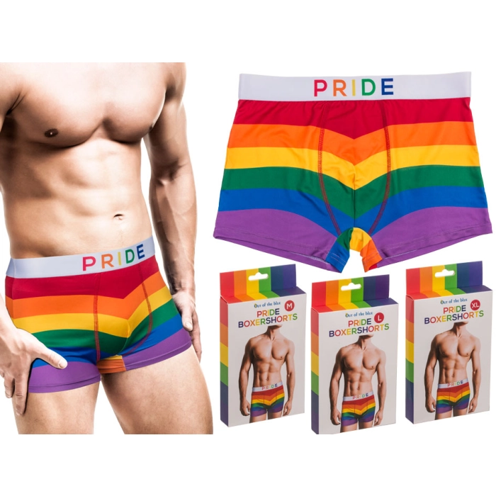 Bokserki w kolorach tęczy - Pride