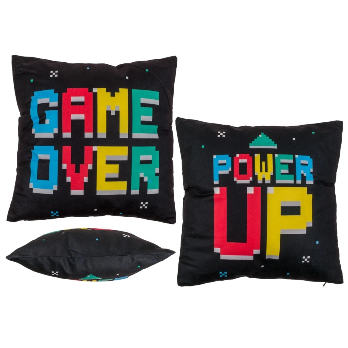 Poduszka dwustronna Game Over - Power Up