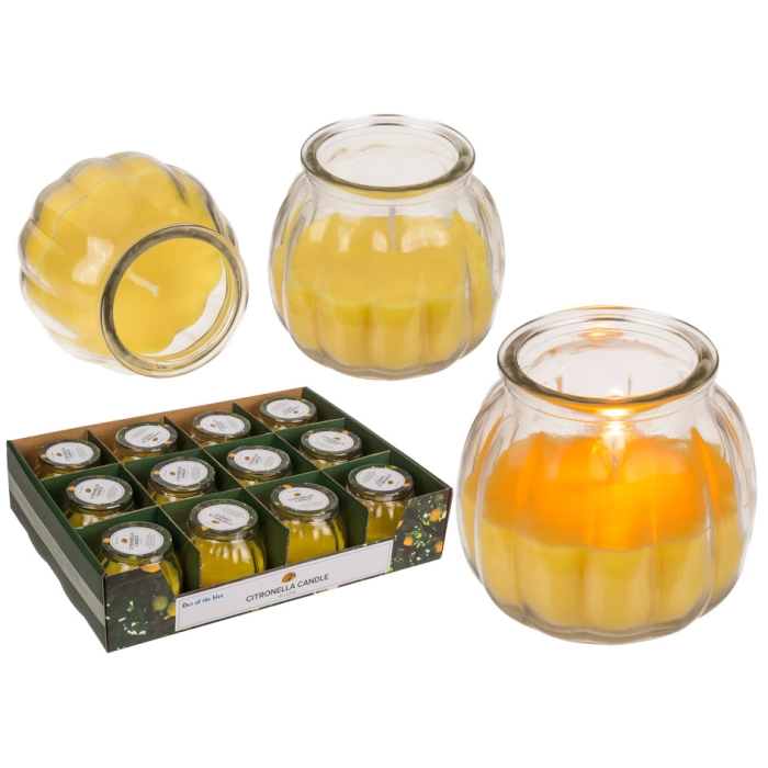 Citronella - świeca na komary w szkle