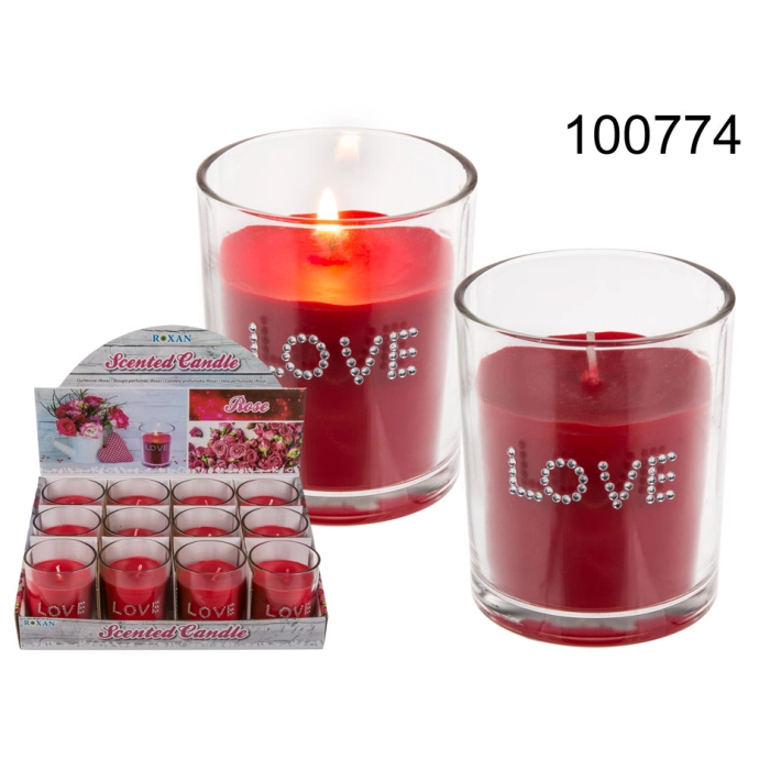 Świeczka zapachowa różana Love
