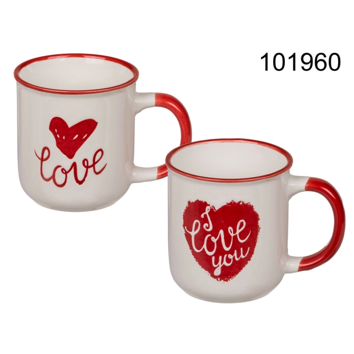 Retro-Porzellantasse - Liebe