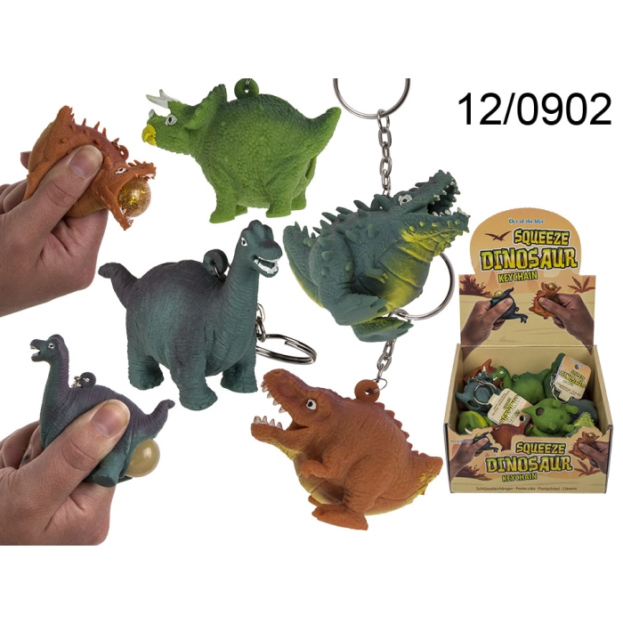 Brelok gniotek dinozaur