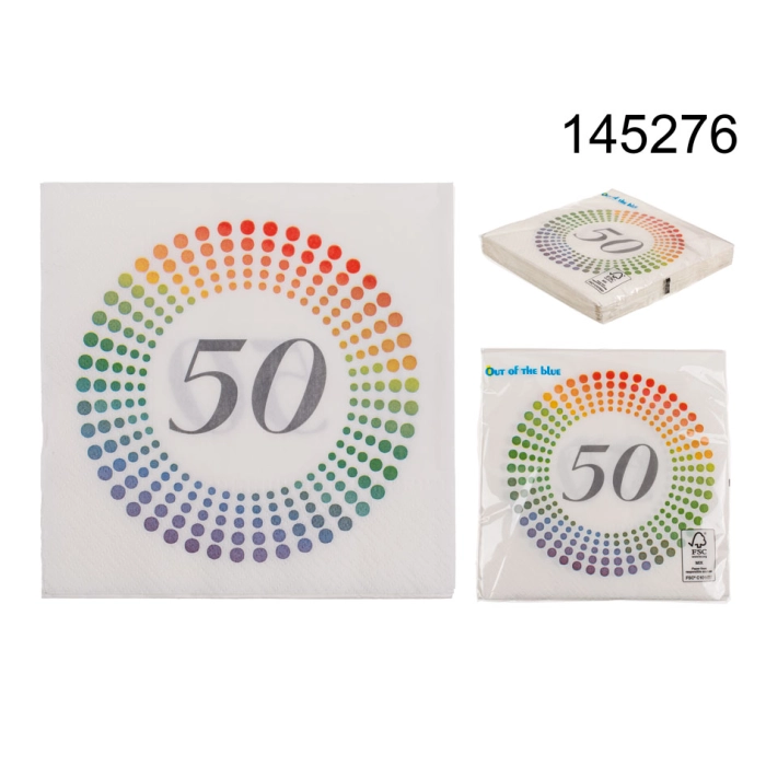 Serwetki 50 urodziny