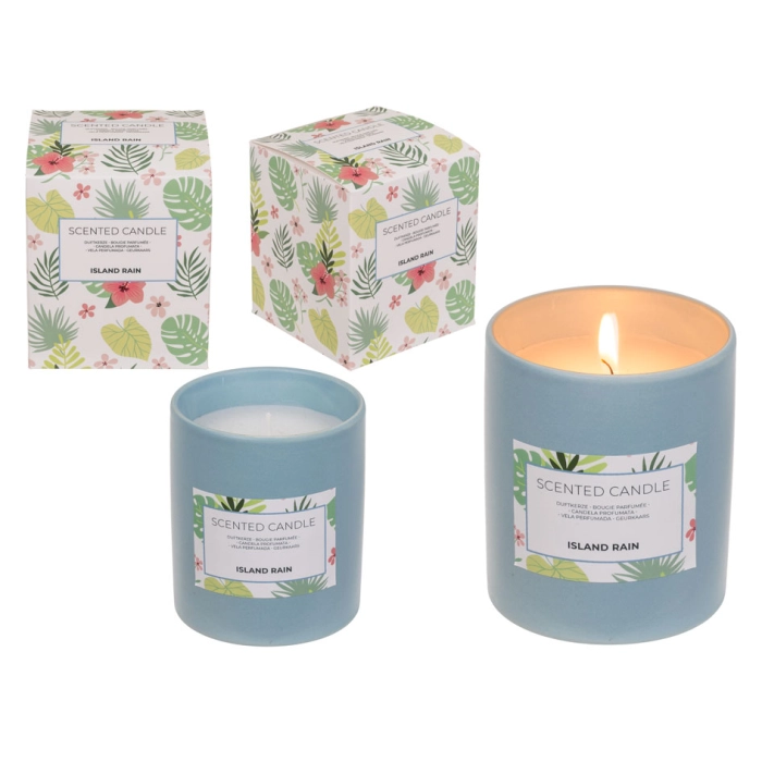 Scented candle in a jar - island rain