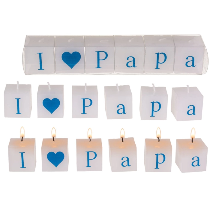 Świeczki napis - I love Papa