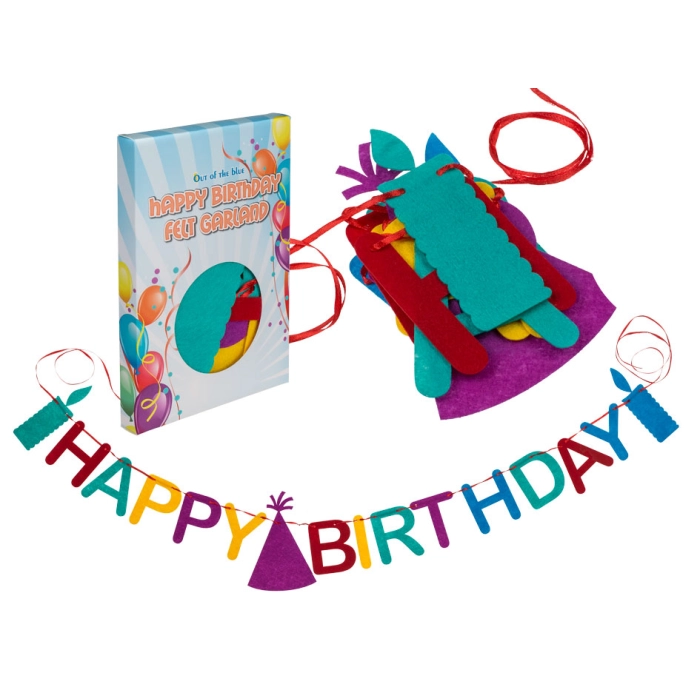 Happy Birthday Filzgirlande 2,5 m