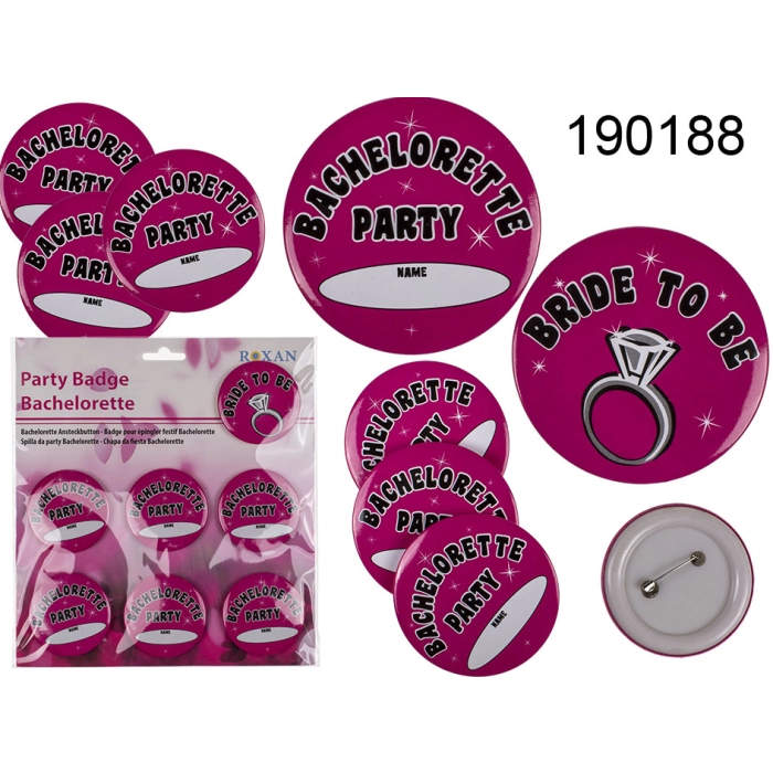 Badge na wieczór panieński (7 sztuk)