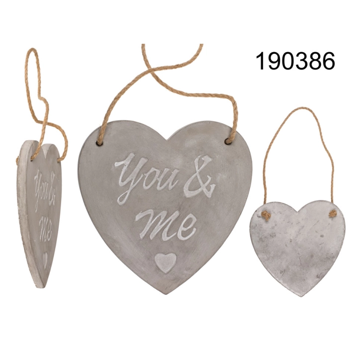 Dekoracja serce z cementu You&Me