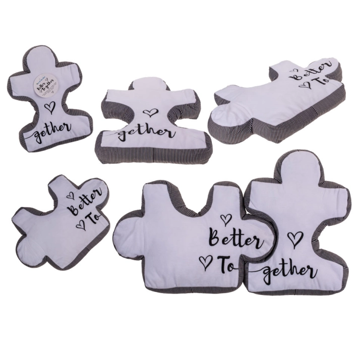 Polštáře Better Together puzzle - sada 2 kusů