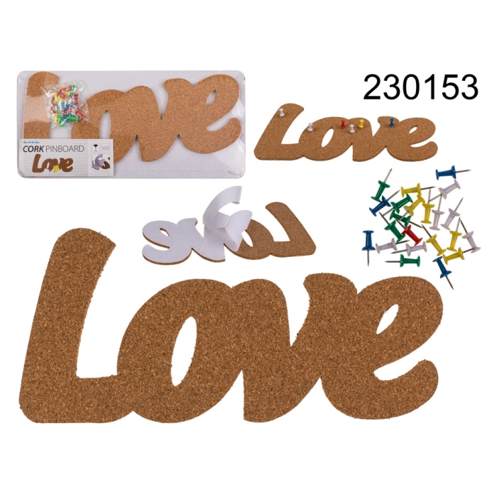 Korkowa tablica memo - Love