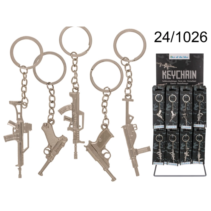 Brelok metalowy broń