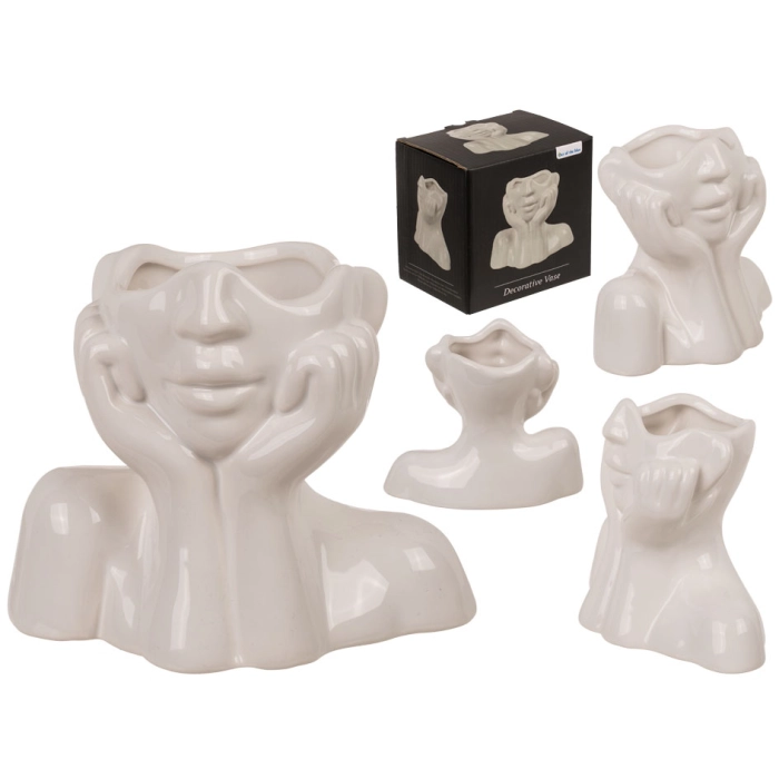 Ceramiczny wazon - twarz 200 ml