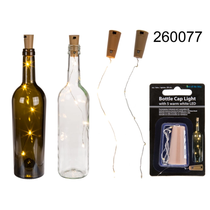 Zatyczka do butelki z łańcuchem LED
