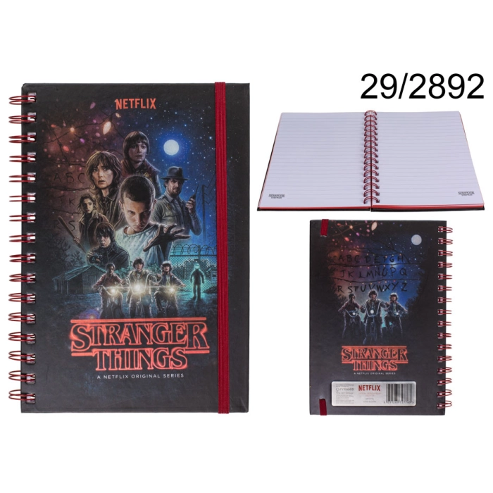 Notes spiralny Stranger Things - produkt licencyjny